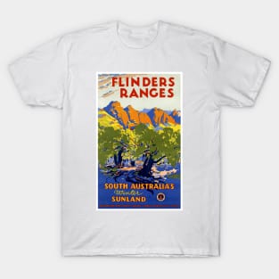 Vintage Travel Poster Australia Flinders Ranges T-Shirt